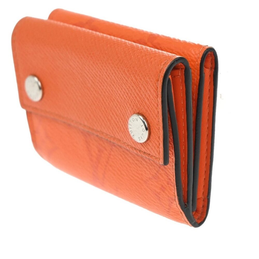 LOUIS VUITTON Wallet Compact Monogram Taiga Rama Leather Orange M69245 31CA642 - Picture 2 of 11